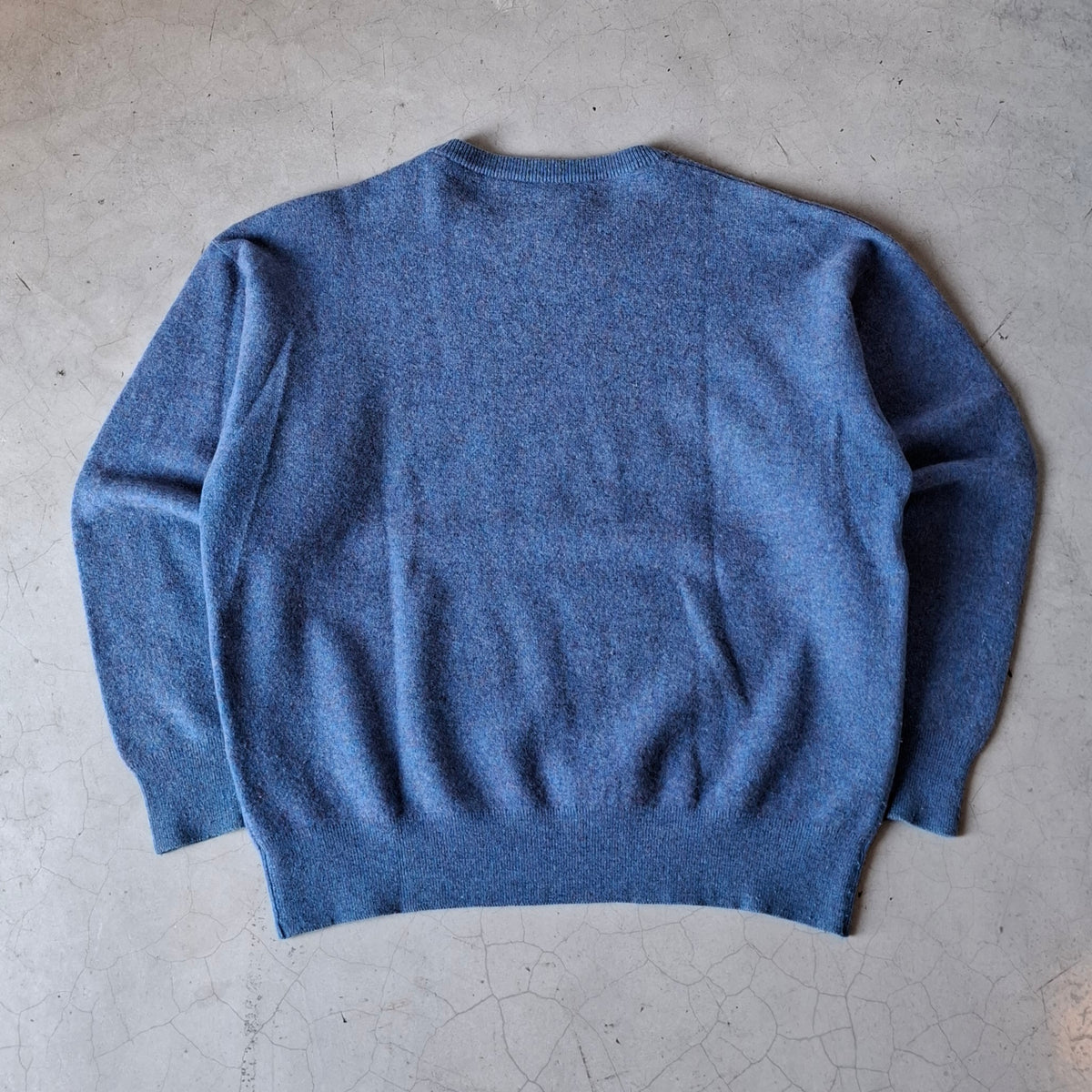 Vtg Burberry London Wool Sweater (Blue)