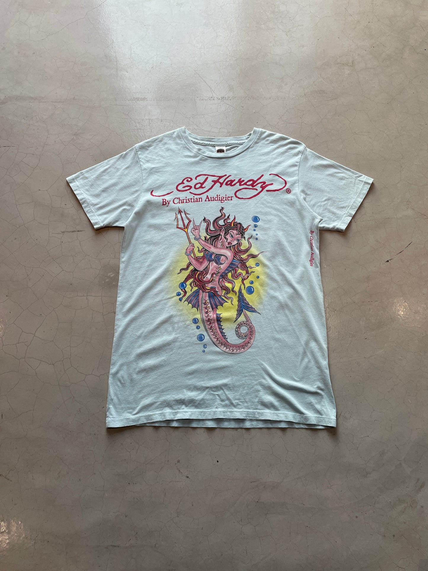 Y2K Ed Hardy Mermaid Tee