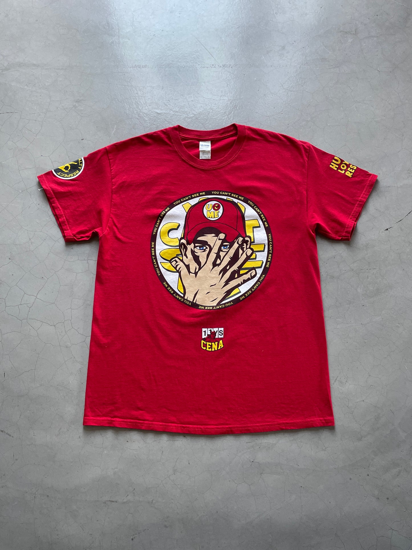 WWE John Cena Never Give Up Tee (Red)