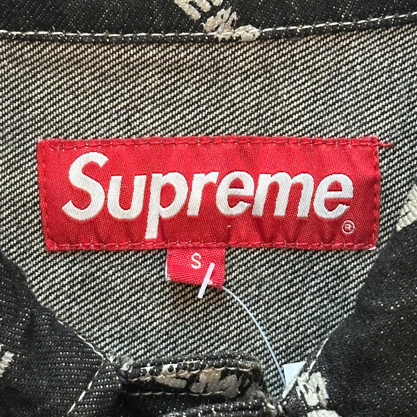 Supreme Denim Logo Chore Coat