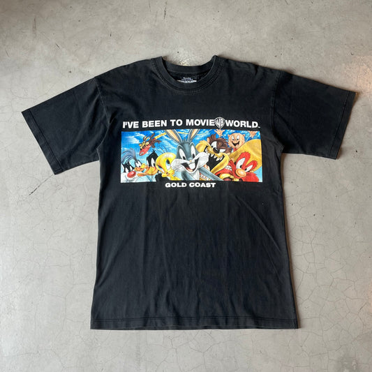 Vtg Warner Bros Movie World Tee