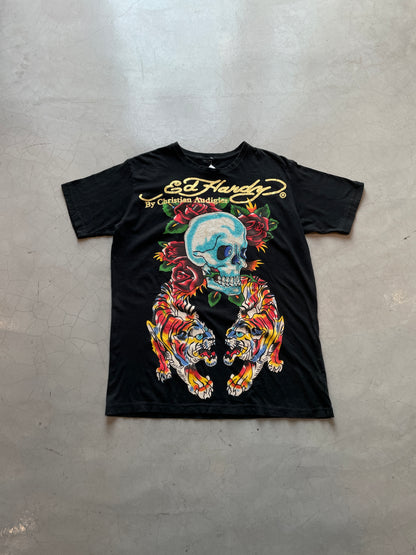 Y2K Ed Hardy Skull Tiger Tee