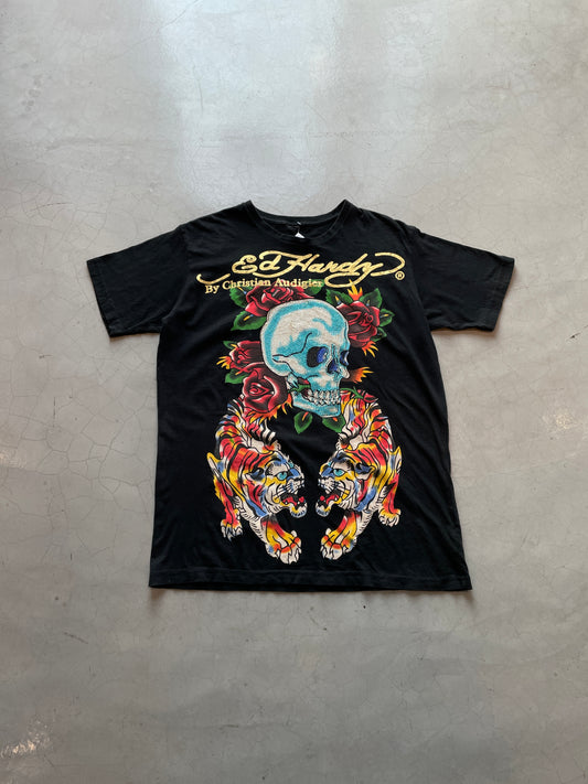 Y2K Ed Hardy Skull Tiger Tee