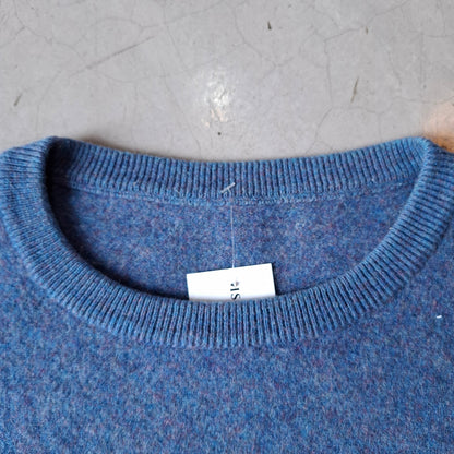 Vtg Burberry London Wool Sweater (Blue)