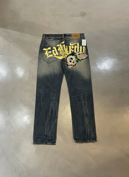 Y2K Ed Hardy Logo Jeans