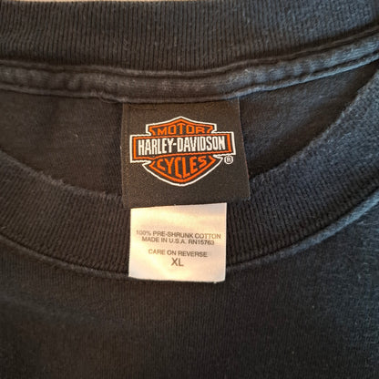 Vtg 2003 Harley Davidson Bahrain Pocket Tee