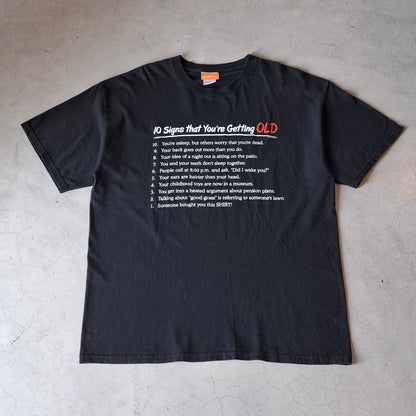 Vtg 10 Signs That You're Getting Old Tee