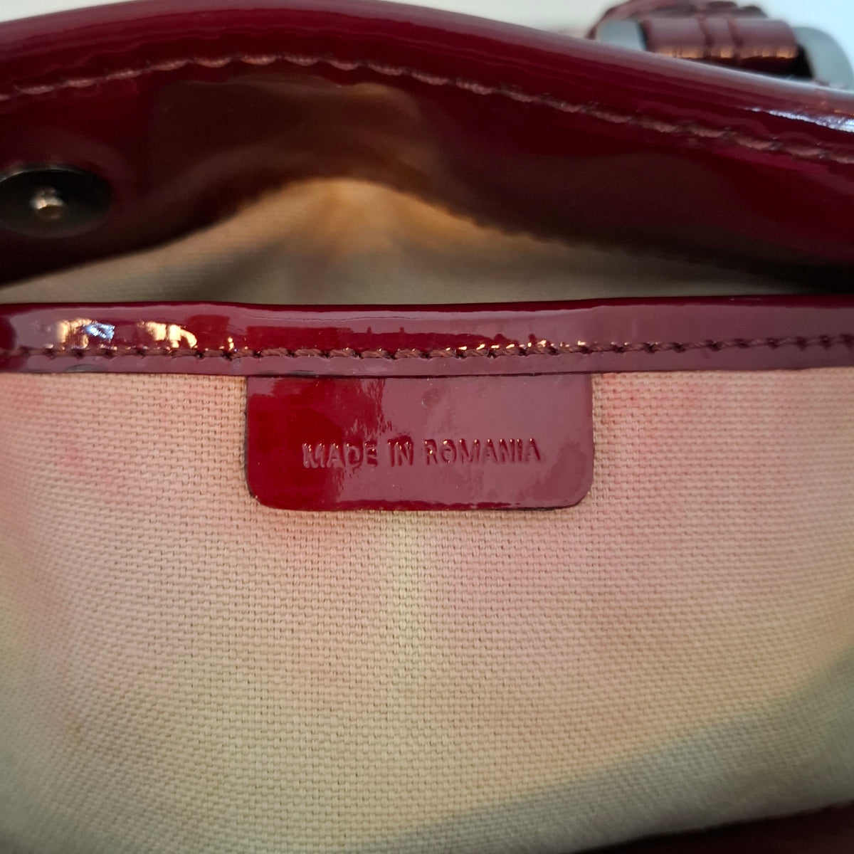 Burberry Nova Check Heart Burgundy Tote Bag