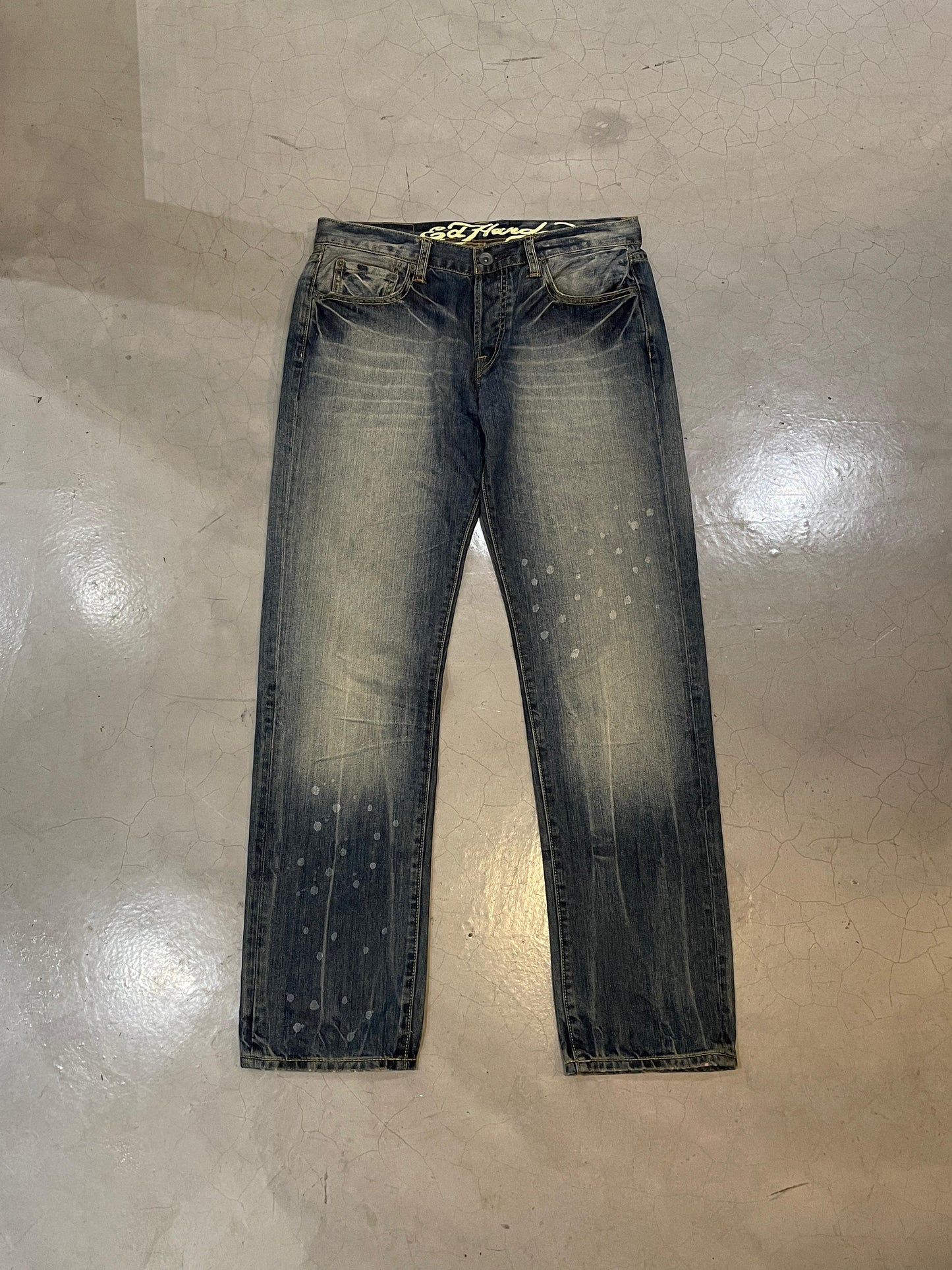 Y2K Ed Hardy Logo Jeans