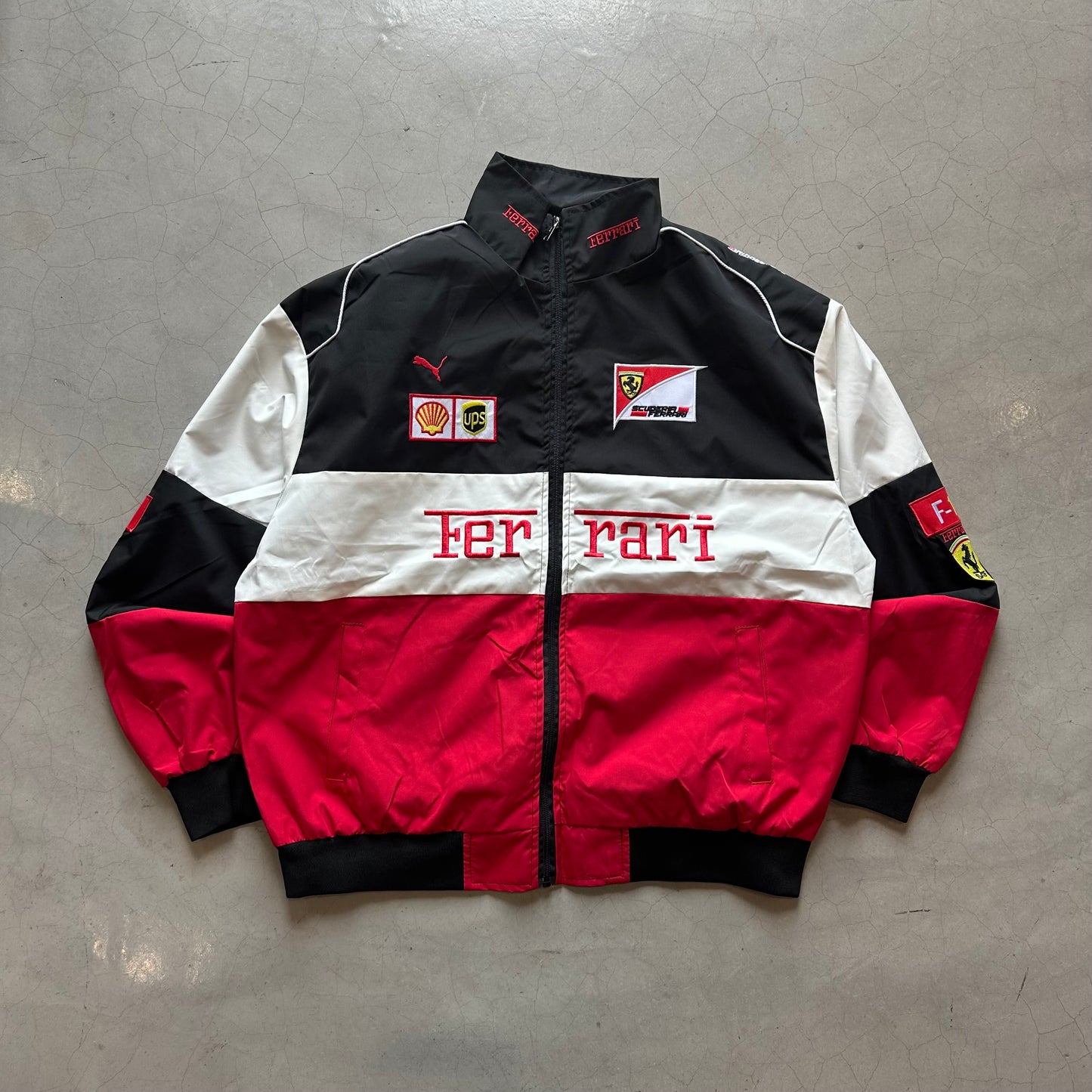 Black Ferrari Racing Jacket