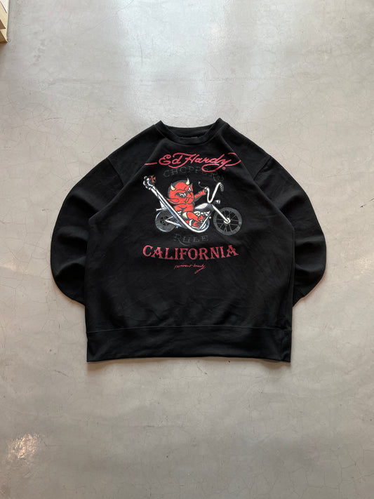 Ed Hardy California Biker Crewneck
