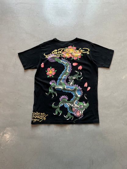 Y2K Ed Hardy Skull Tiger Tee
