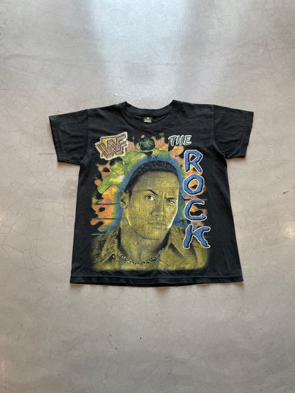 Vtg Bootleg WWF The Rock Rap Tee