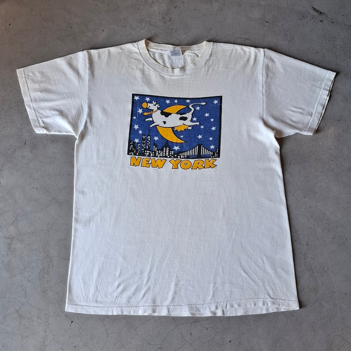 Vtg Cow New York Tee