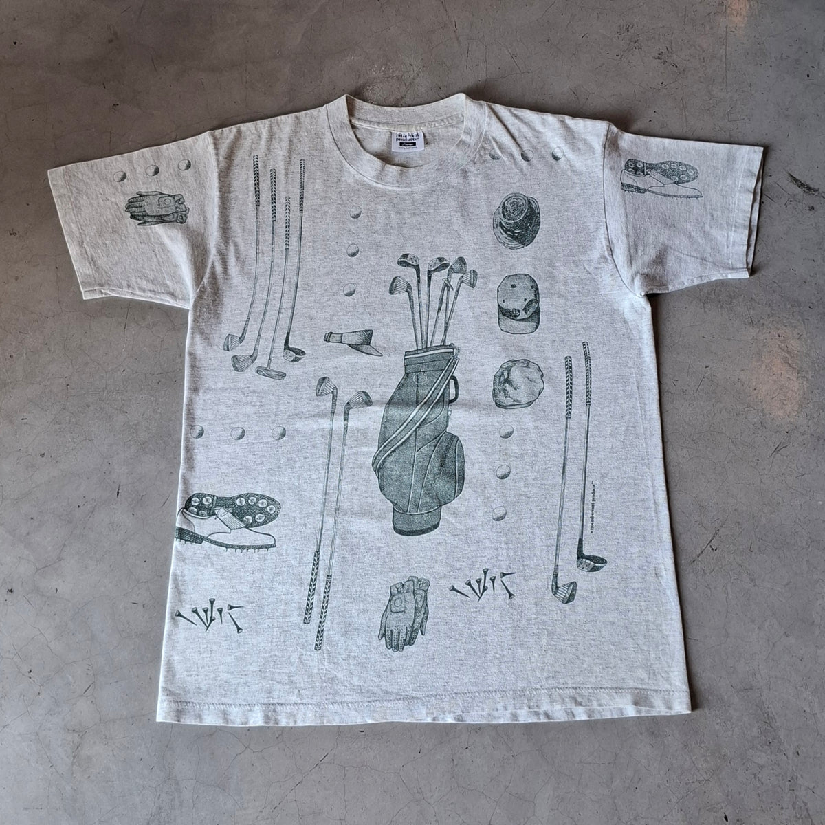 Vtg 90's Golf AOP Tee
