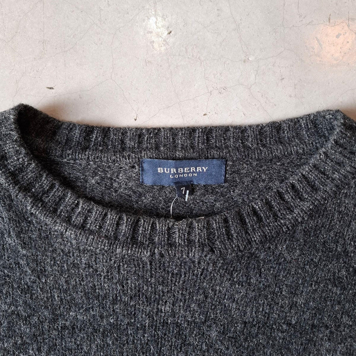 Vtg Burberry London Wool Sweater (Black)