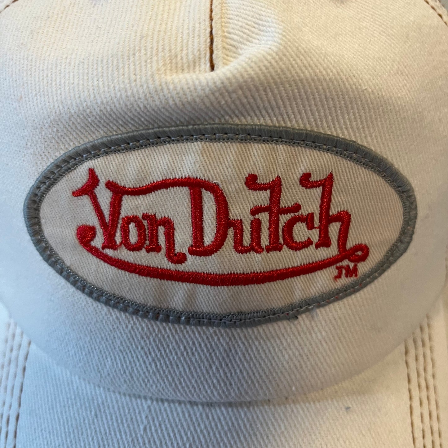 Vintage White Von Dutch Hat