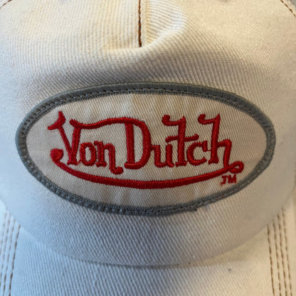 Vintage White Von Dutch Hat