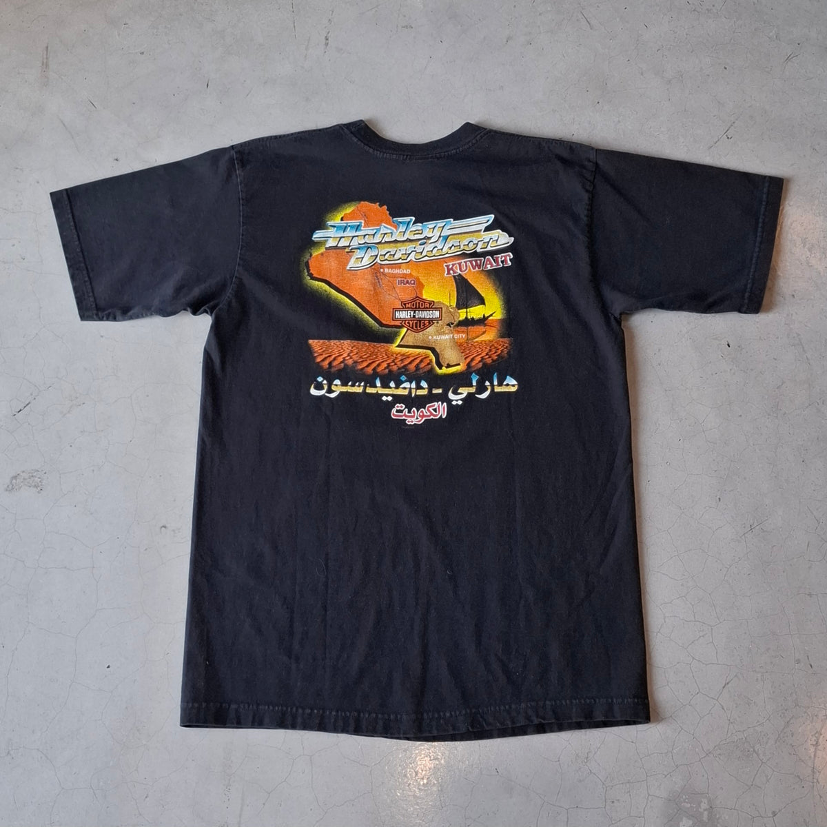 Vtg 2005 Harley Davidson Kuwait Tee