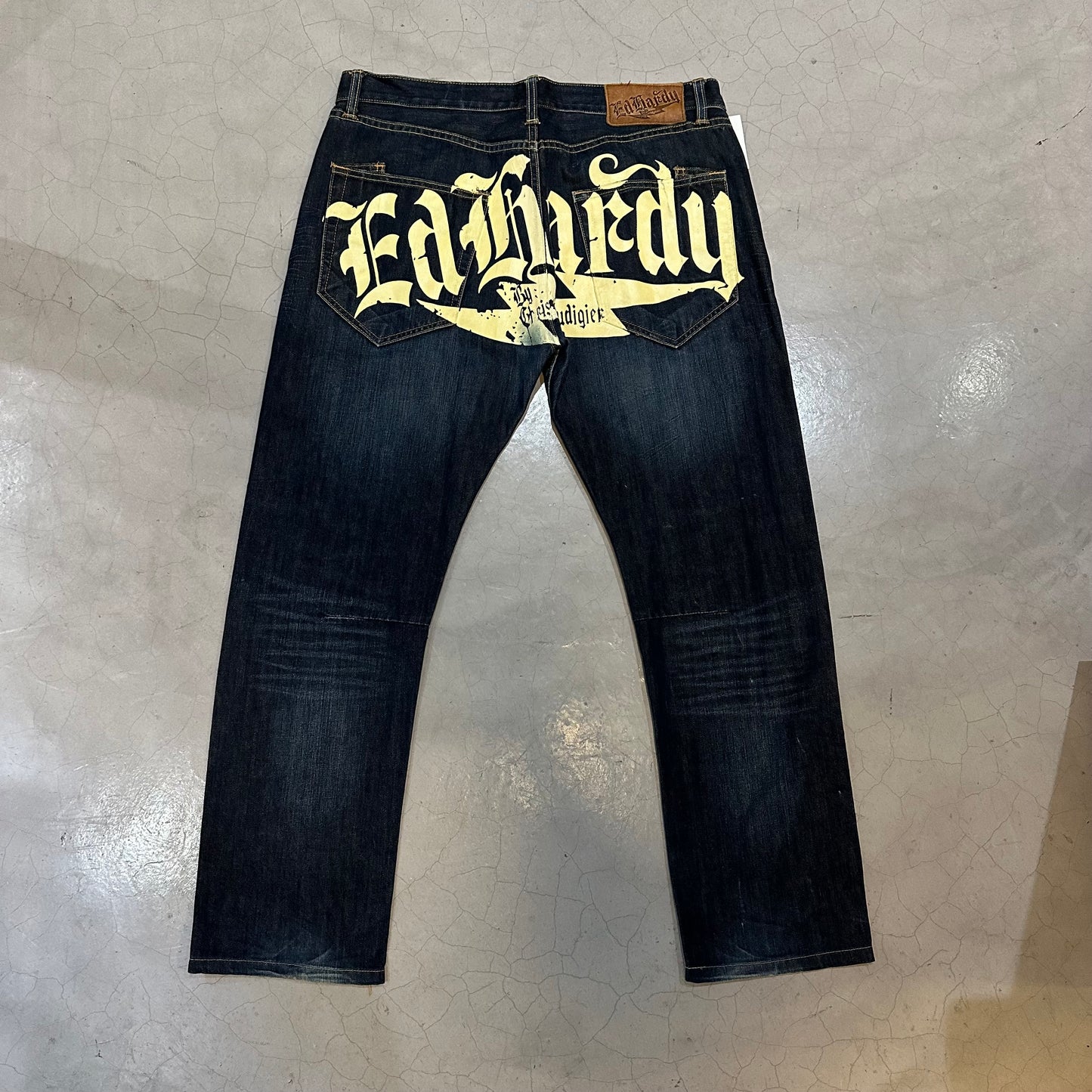 Vintage Ed Hardy printed pattern jeans