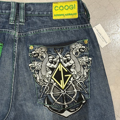 Y2k Coogi Anchor Embroidered Jeans